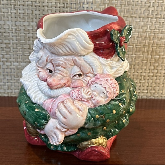 🎄🌟HP🌟VTG 1989 Fitz & Floyd Christmas Old World Elf Ceramic Pitcher - Picture 2 of 15